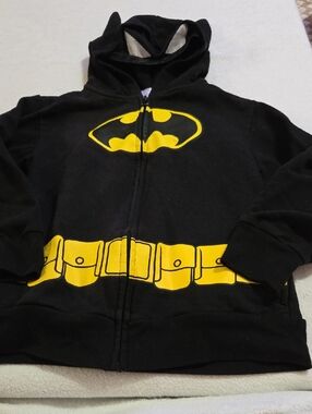 D.C. COMICS BATMAN ZIP UP HOODIE SWEATSHIRT